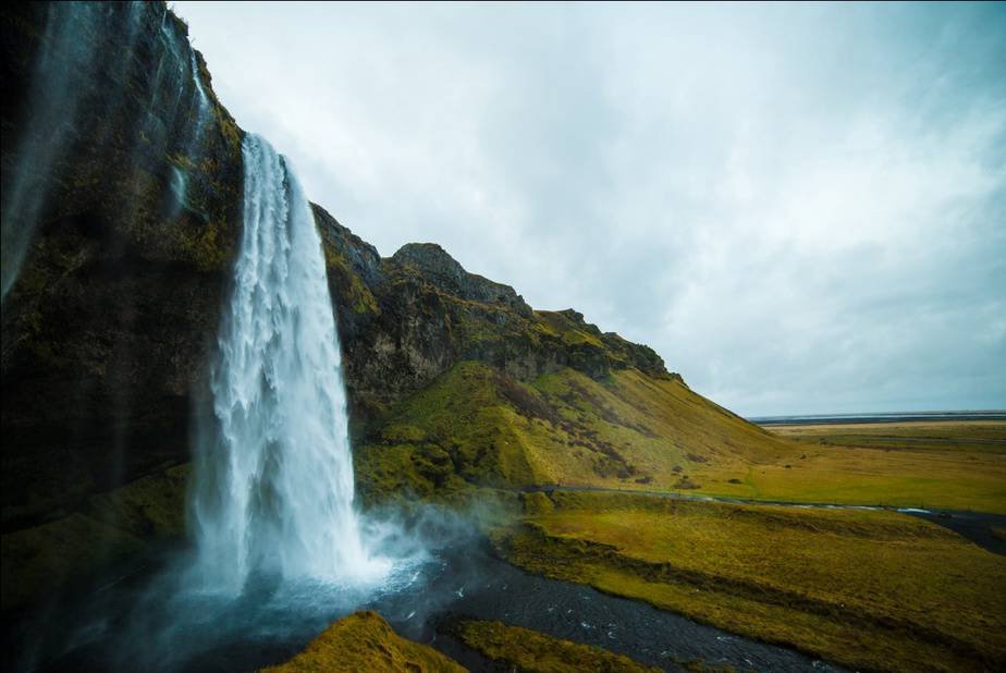 A waterfall in Iceland