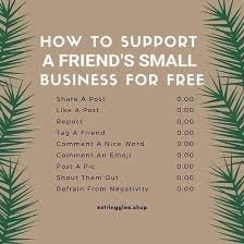 How to support a friend's small business