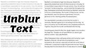 How to view blurred text on websites