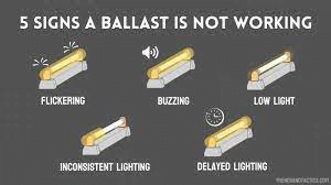 This picture shows the signs that a ballast is bad.