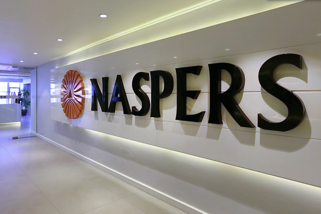 A Naspers é uma das maiores empresas da África do Sul com base no valor de mercado.