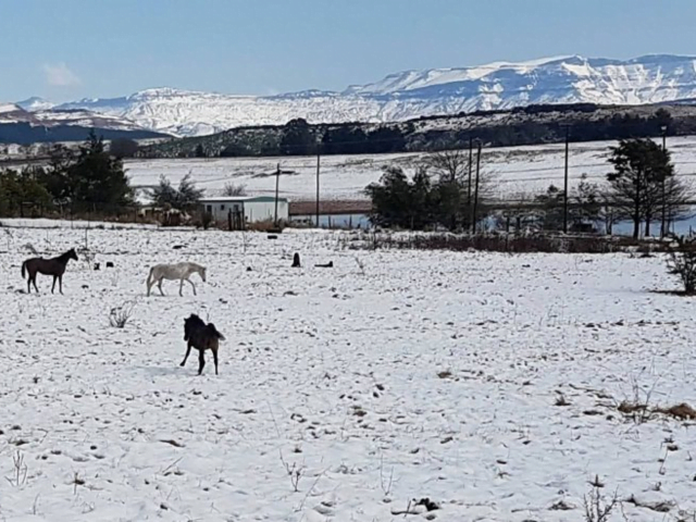 Nieve en Lesoto.