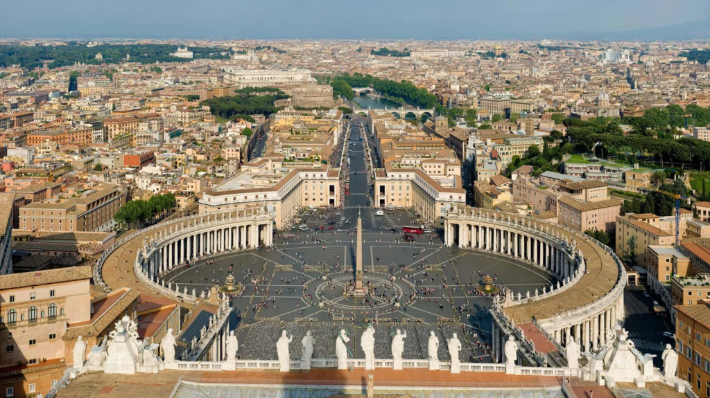 Countries with the highest number of churches  | Vatican City