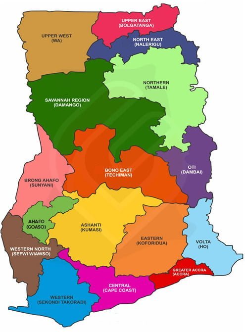States In Ghana And Their Capitals FULL LIST VerseNews Nigeria